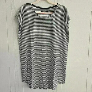 LAUREN Ralph Lauren Blue White Striped Sleeveless Round Neck Tunic NWOT Size XL